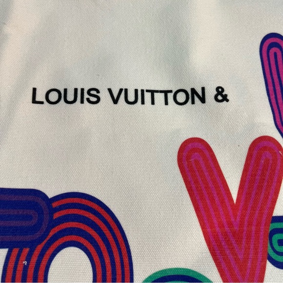 Louis Vuitton & Exhibition Multicolor Canvas Tote Bag NWOT - Picture 3 of 4